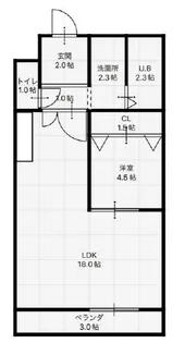 グリーンハイツ長堂【102号室】の間取り