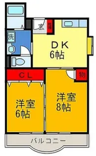グリーンハイツ長堂【2階】の間取り