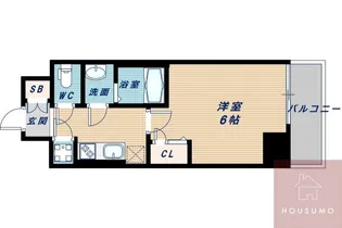 Dimus新大阪【2階】の間取り