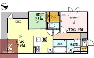 Maison de richesse【105号室】の間取り