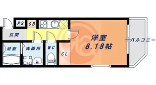 カルムビレッジ東田辺【1階】の間取り