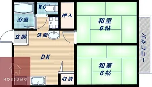 山田ハイツ【1階】の間取り