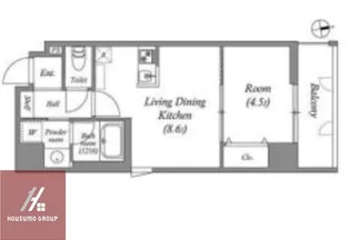 ブロード服部天神駅前レジデンス【8階】の間取り