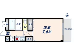 サンモール【5階】の間取り