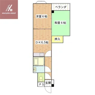 ゴールドマンションⅡ【7階】の間取り