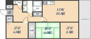 グレース深野【3階】の間取り