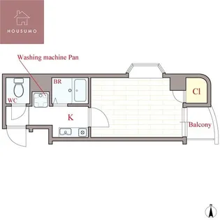 オーキッドコート玉造【7階】の間取り
