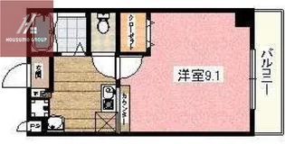 プレアデス東中本【402号室】の間取り