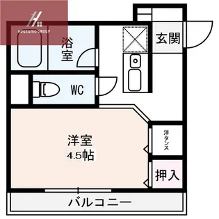 クレール住道【3階】の間取り