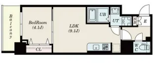 S-RESIDENCE江坂Eminence【506号室】の間取り