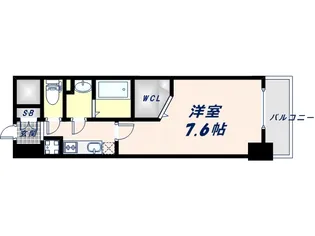 ワールドアイ天王寺ミラージュⅡ【4階】の間取り