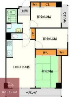 パルハセトン十三【508号室】の間取り