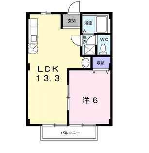 グリーンハイツカワムラ【102号室】の間取り