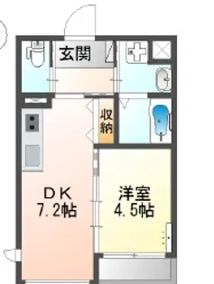 Univalyエイチ・ツー・オー東小橋【502号室】の間取り