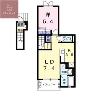 グランツ旭【202号室】の間取り
