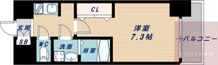 S-RESIDENCE三国WEST【906号室】の間取り