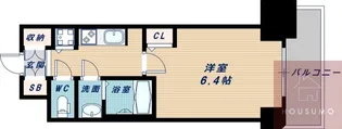 S-RESIDENCE江坂【2階】の間取り