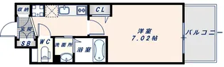 Luxe大阪城南【1210号室】の間取り