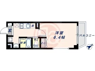 みおつくし粉浜【4階】の間取り