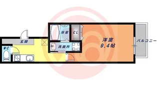 フジパレス東粉浜【1階】の間取り