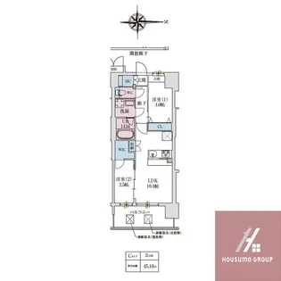 スプランディッドあびこ駅前【12階】の間取り
