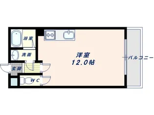 グローリーハイツ東成【206号室】の間取り