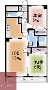 サンライズフレア【104号室】の間取り