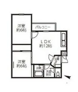 パティオ小松【1階】の間取り