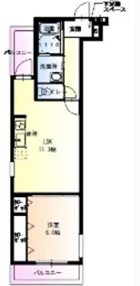 フジパレス庄内 【3階】の間取り