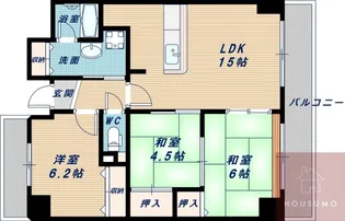 フレスコ21【7階】の間取り