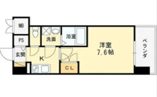 WGB江坂【2階】の間取り