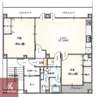 ファイブ尾崎【701号室】の間取り