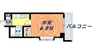 アパルト四天王寺Ⅱ【5階】の間取り