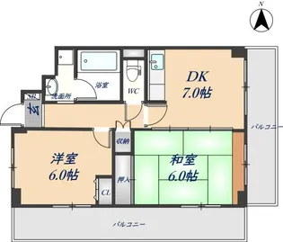 セントポリア東花園【7階】の間取り