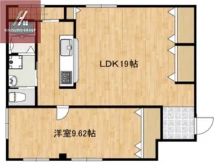 ル・シェル北巽【2階】の間取り