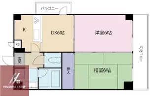 アートコート【7-F号室】の間取り