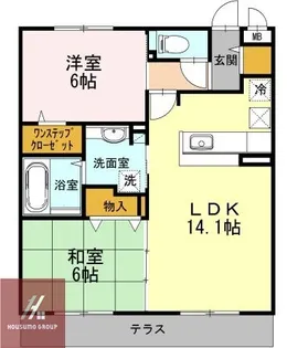 サンフラワー千里王子 B棟【107号室】の間取り