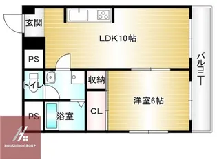 シャガール豊中【5階】の間取り