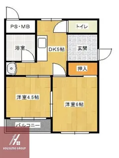 GS服部【203号室】の間取り