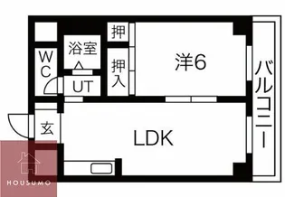 シャガール豊中【303号室】の間取り