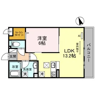 シャルムB【102号室】の間取り