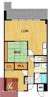 ロイヤルオータム【504号室】の間取り