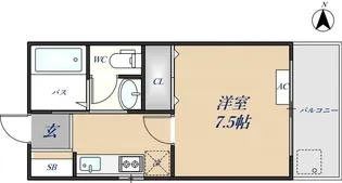 サンフィエルト吉田【505号室】の間取り