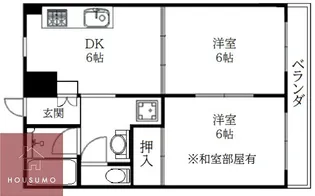 カルム緑地公園Ⅱ【2階】の間取り