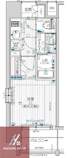 エスリード新大阪グランファースト【4階】の間取り