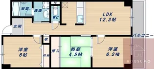 アルデール緑地【5階】の間取り