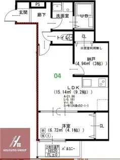 EIJU加島A(北側)【304号室】の間取り