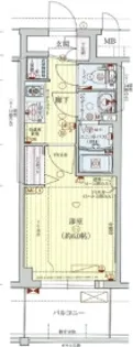 プレサンス新大阪ストリーム【307号室】の間取り