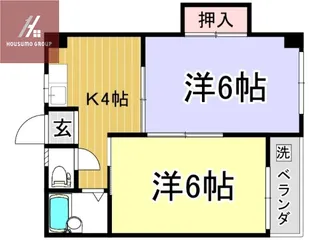 ビクトリー今里【1階】の間取り