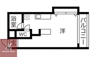 ベルハイム江坂【210号室】の間取り